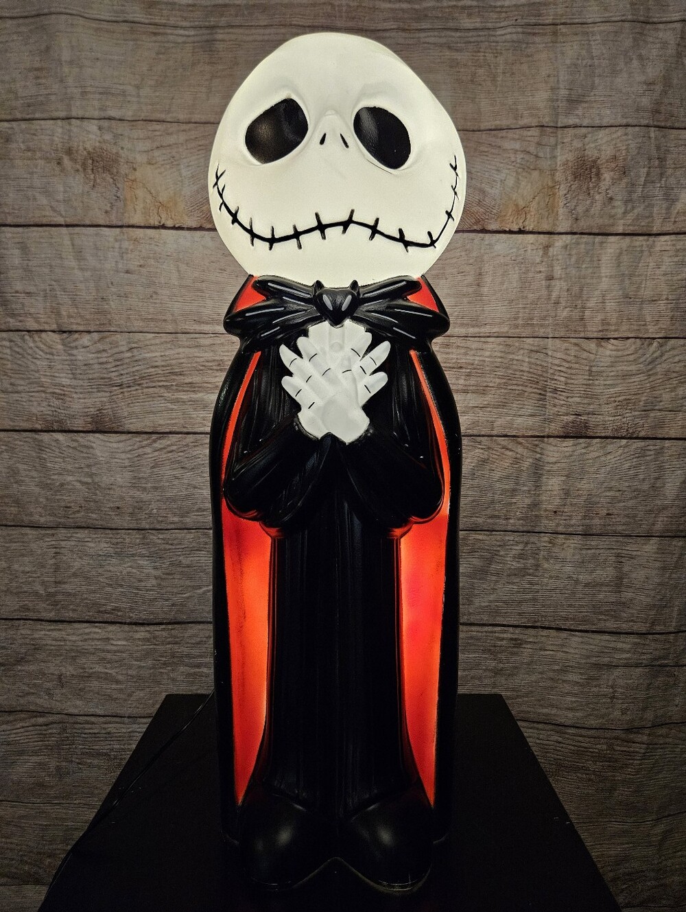 Disney Nightmare Before Christmas Jack Skellington Vampire Light Up Blow Mold
